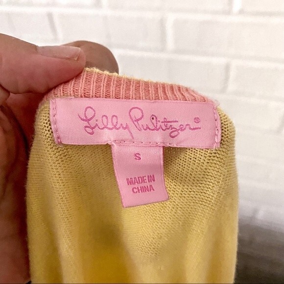 Lilly Pulitzer pink stripe knit sweater size small - Picture 5 of 7